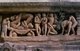 India: An erotic frieze depicts a Chandella orgy, Chitragupta Temple , Khajuraho, Madhya Pradesh State
