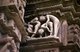 India: Detail of orgy, Chitragupta Temple, Khajuraho, Madhya Pradesh State