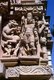India: Divine warrior with a heavenly beast, Parsvanath Temple, Khajuraho, Madhya Pradesh State